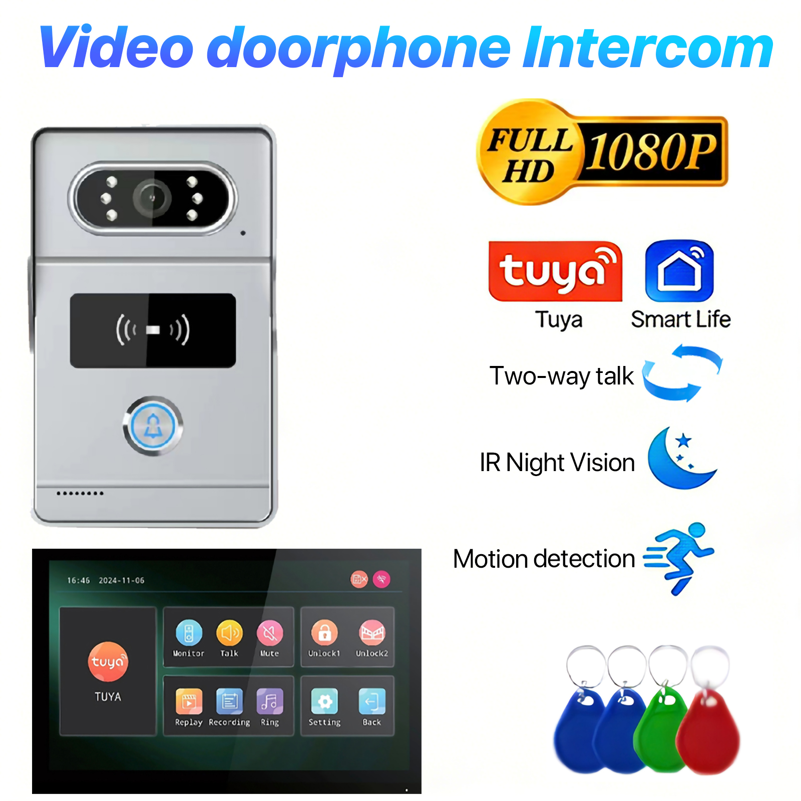Home Cinema Wall Panels - Tuya 7' Touch Screen Smart Video
