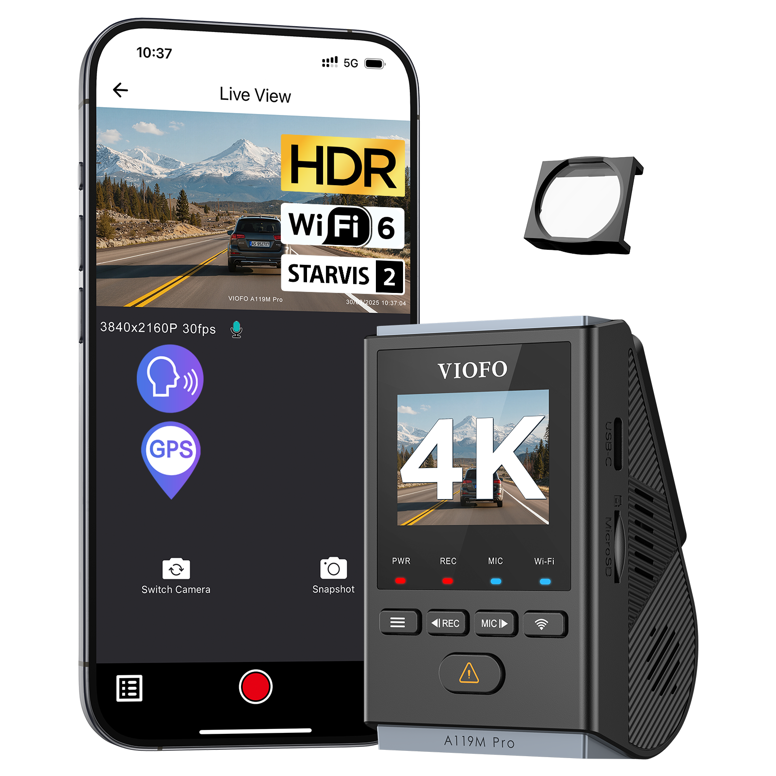 Home Cinema Blu Ray Sony - VIOFO A119M Pro 4K HDR MINI