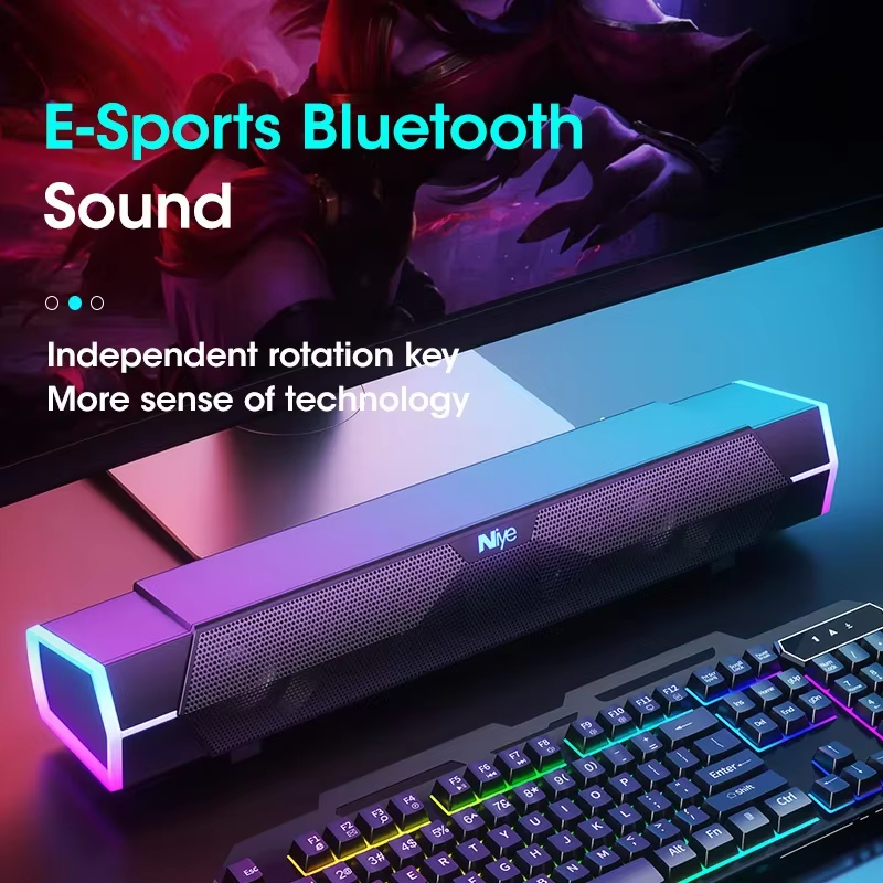 Soundbar Bluetooth Home - 4D Bluetooth 5.0 Wired Surround Soundbar