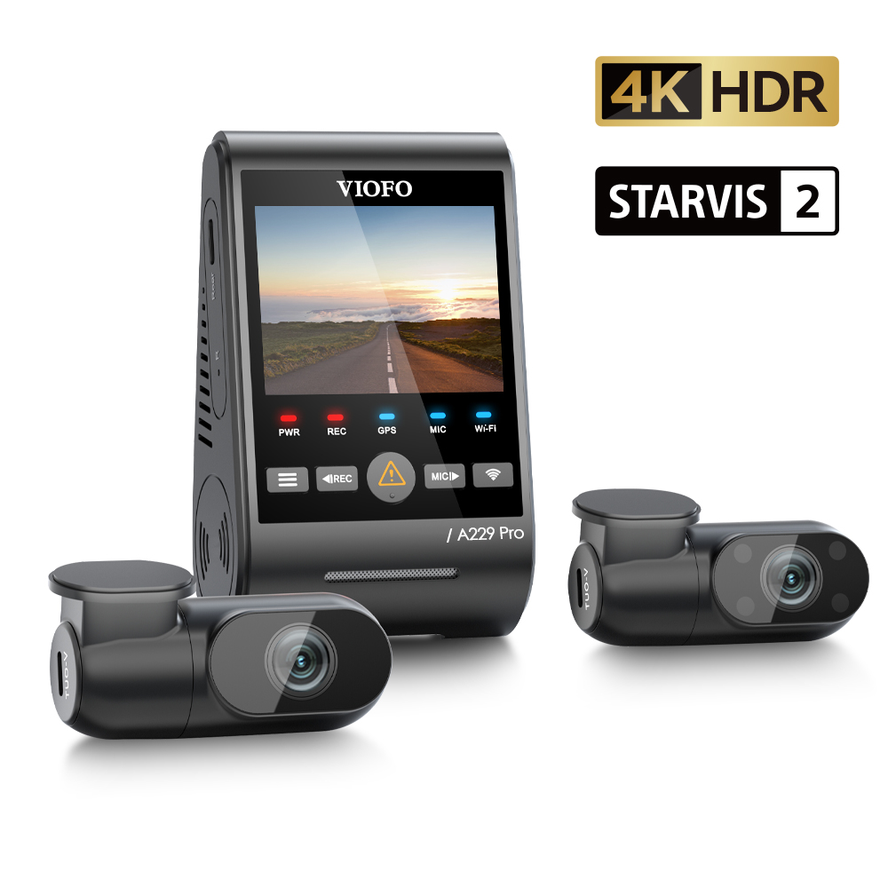 Home Cinema Blu Ray Sony - VIOFO A229 PRO Dashcam Front and