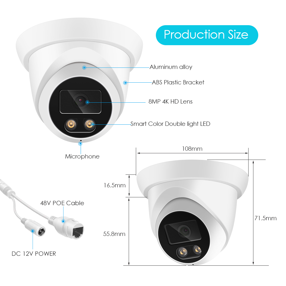 4K 8MP IP Camera Audio Outdoor - Home Cinema Sony review and price