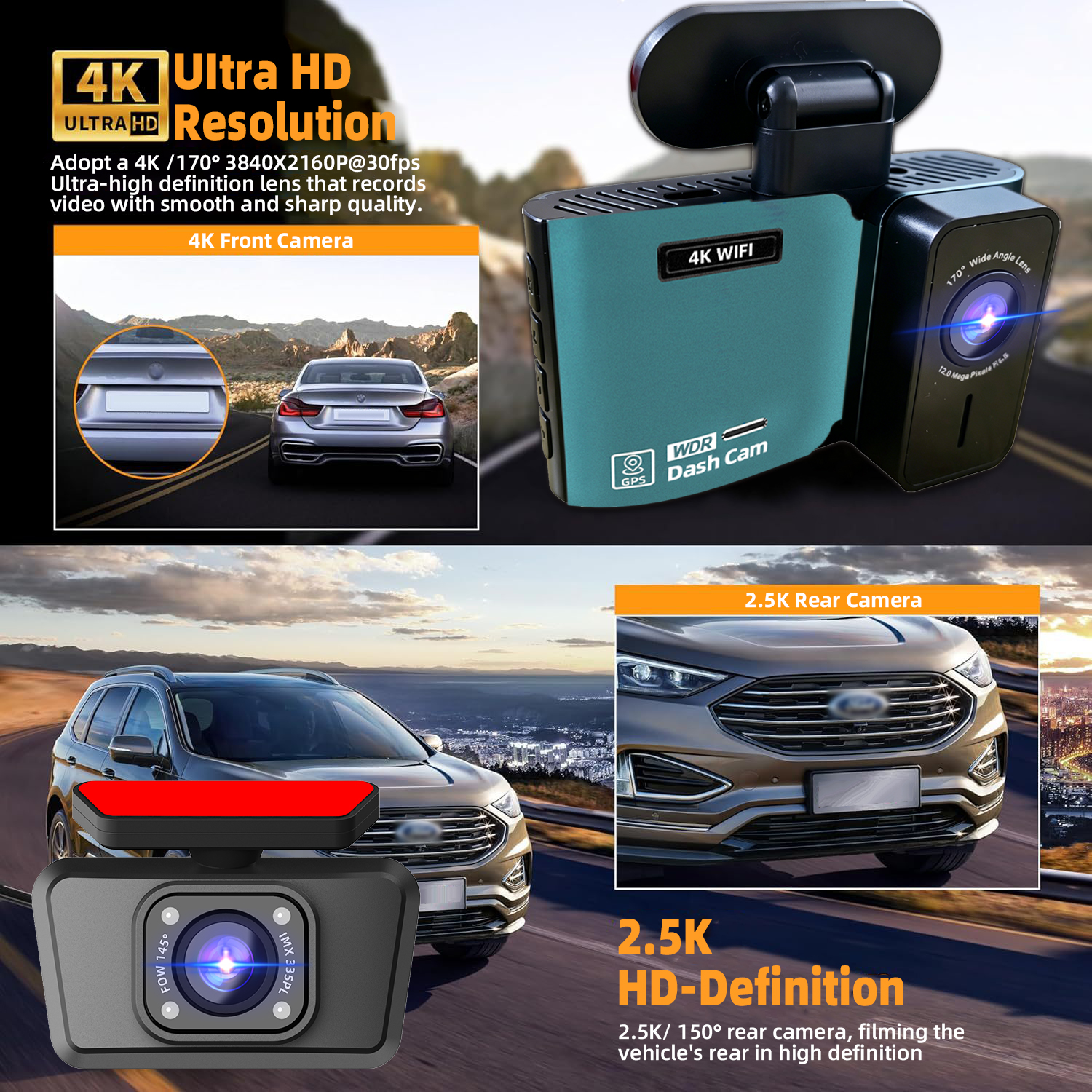 Dash Cam 4K Front Camera WiFi  - Home Cinema Blu Ray Sony review and price
