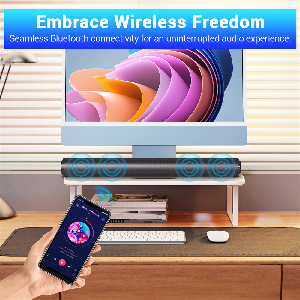 Sound Bar TV Sound System Blue - Soundbar Bluetooth Home review and price