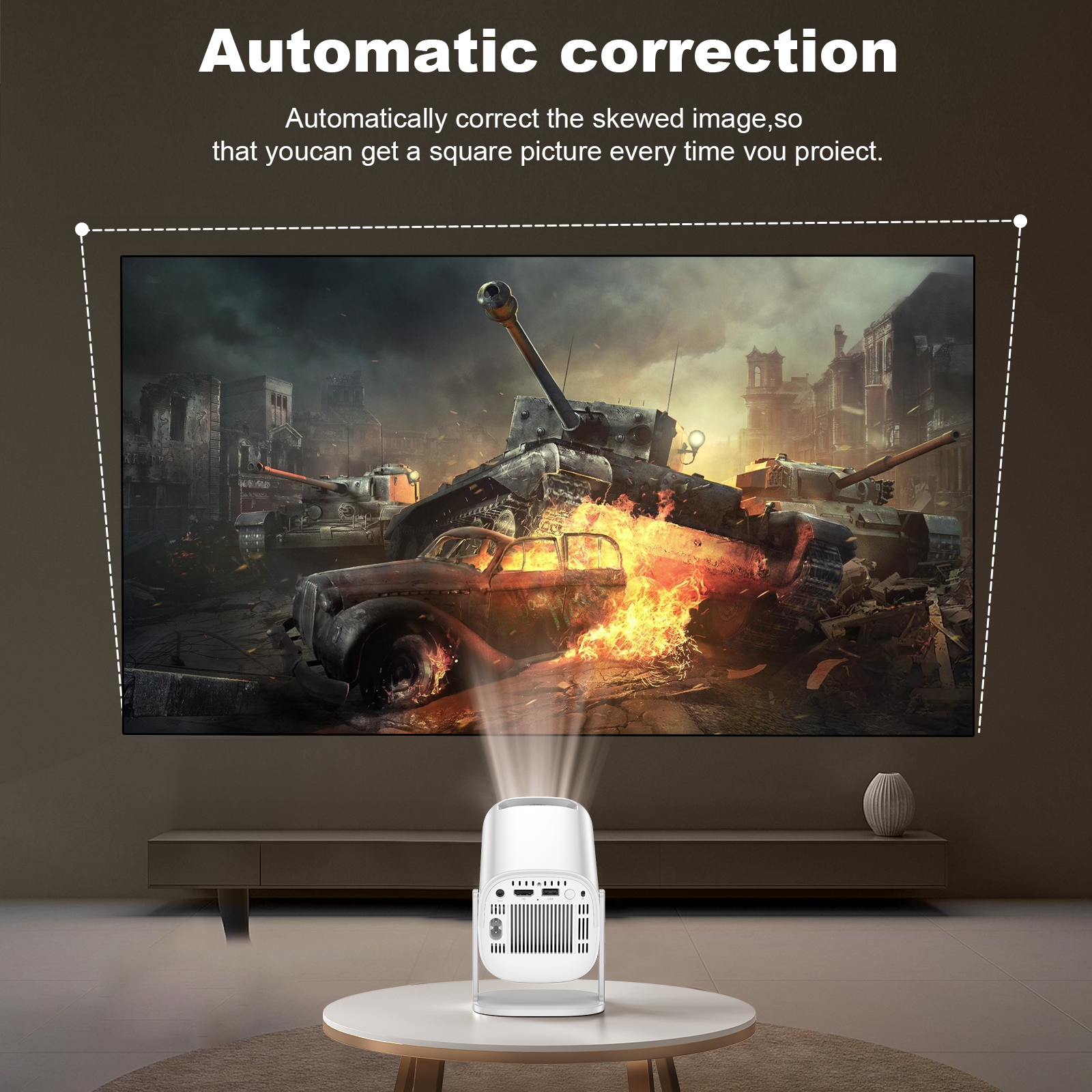 Projector Android 11 4K Dual W - Home Cinema Quad review and price
