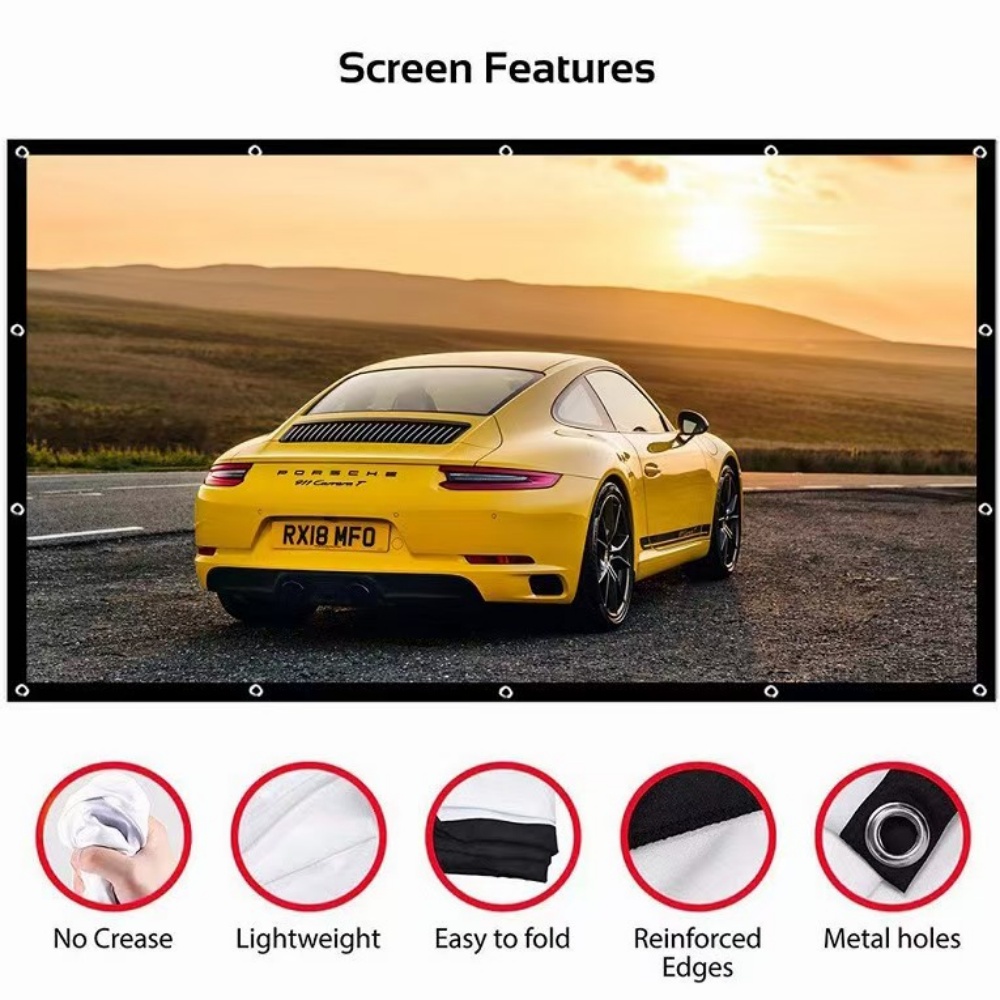 60 72 100 120 150 Inch 16:9 Po - Projector Screen 100 Inch review and price