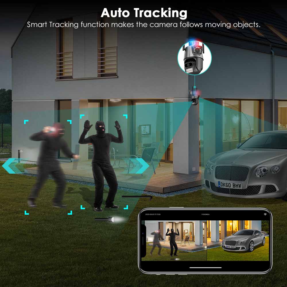 BESDER Wifi PTZ Camera 8MP Dua - Home Cinema Sony review and price