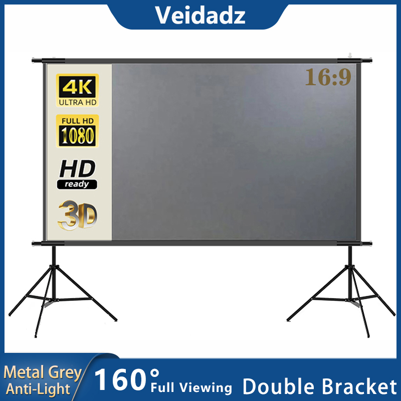VEIDADZ Projector Screen With  - Projector Screen 100 Inch review and price