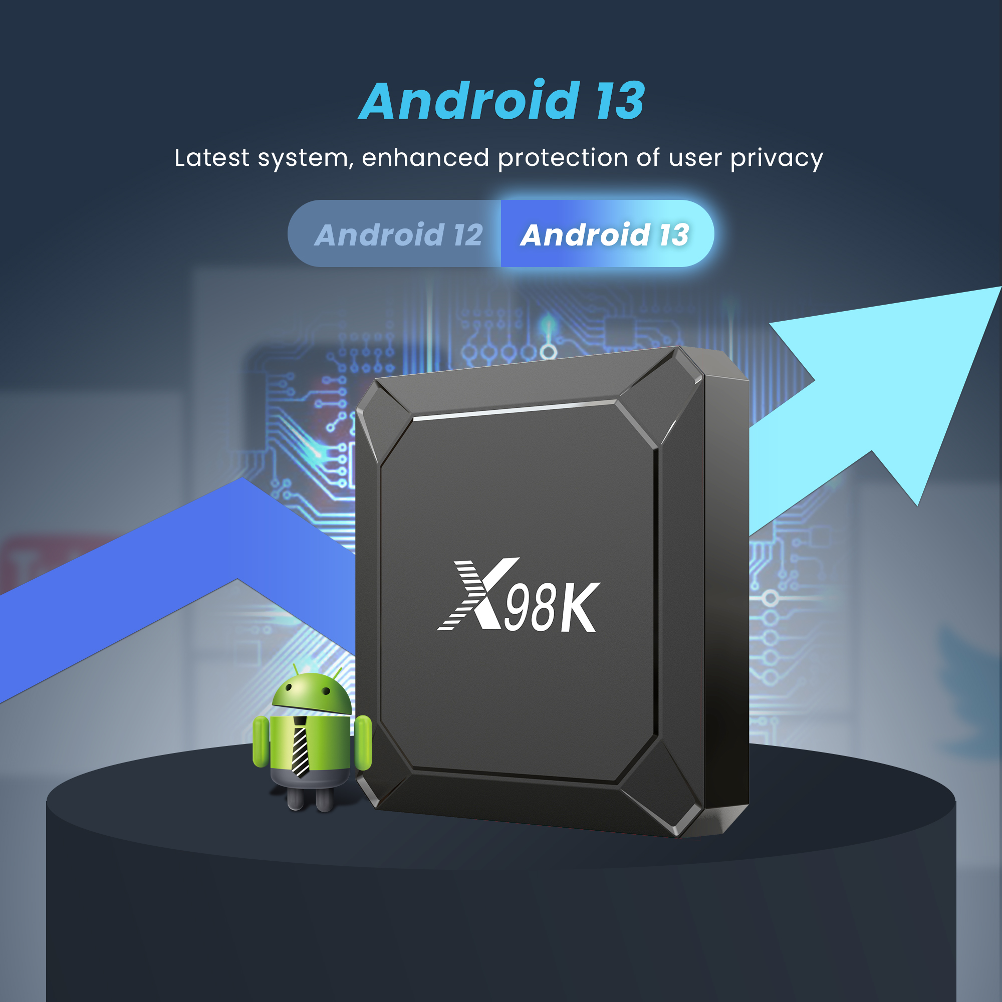 Original X98K TV Box Android13 - Home Cinema Quad review and price