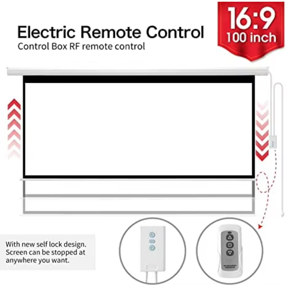 Hot Sell 100Inch Matte White E - Projector Screen 100 Inch review and price