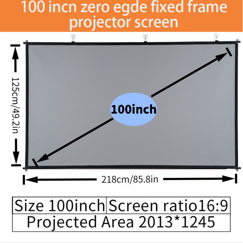 XIAOHUI Anti-light Projector S - Projector Screen 100 Inch review and price