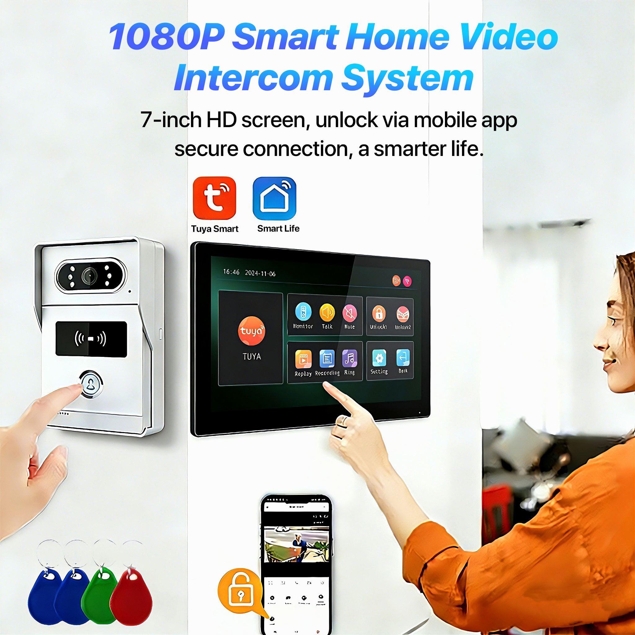Tuya 7' Touch Screen Smart Vid - Home Cinema Wall Panels review and price