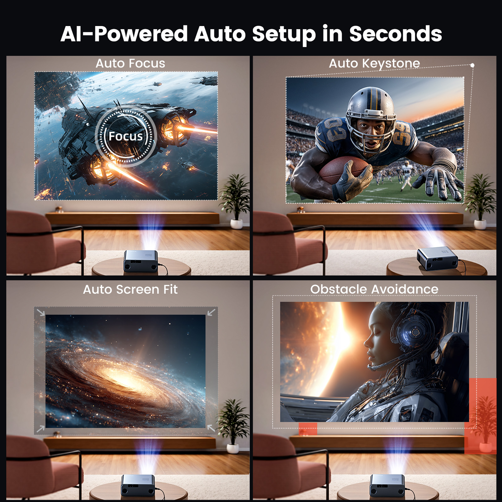 WIMIUS 1200 ANSI Projector 4K  - Home Cinema Hdmi review and price