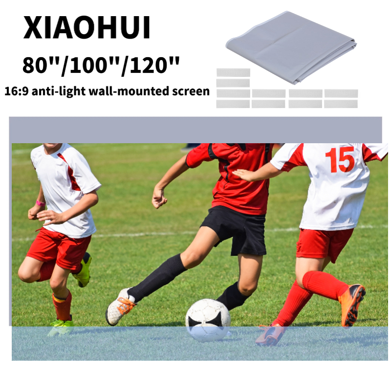 XIAOHUI Anti-light Thick HD Pr - Projector Screen 100 Inch review and price