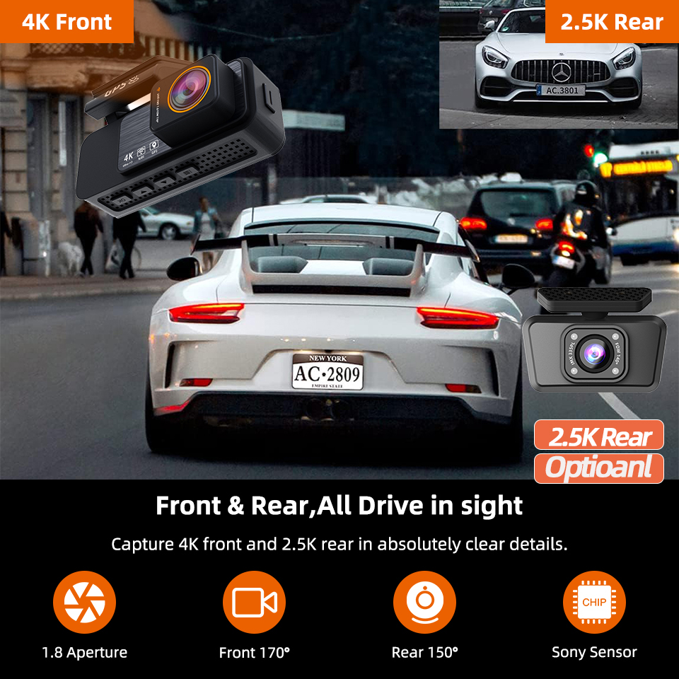 ACCEO 4K Car Dashcam Car DVR w - Home Cinema Blu Ray Sony review and price