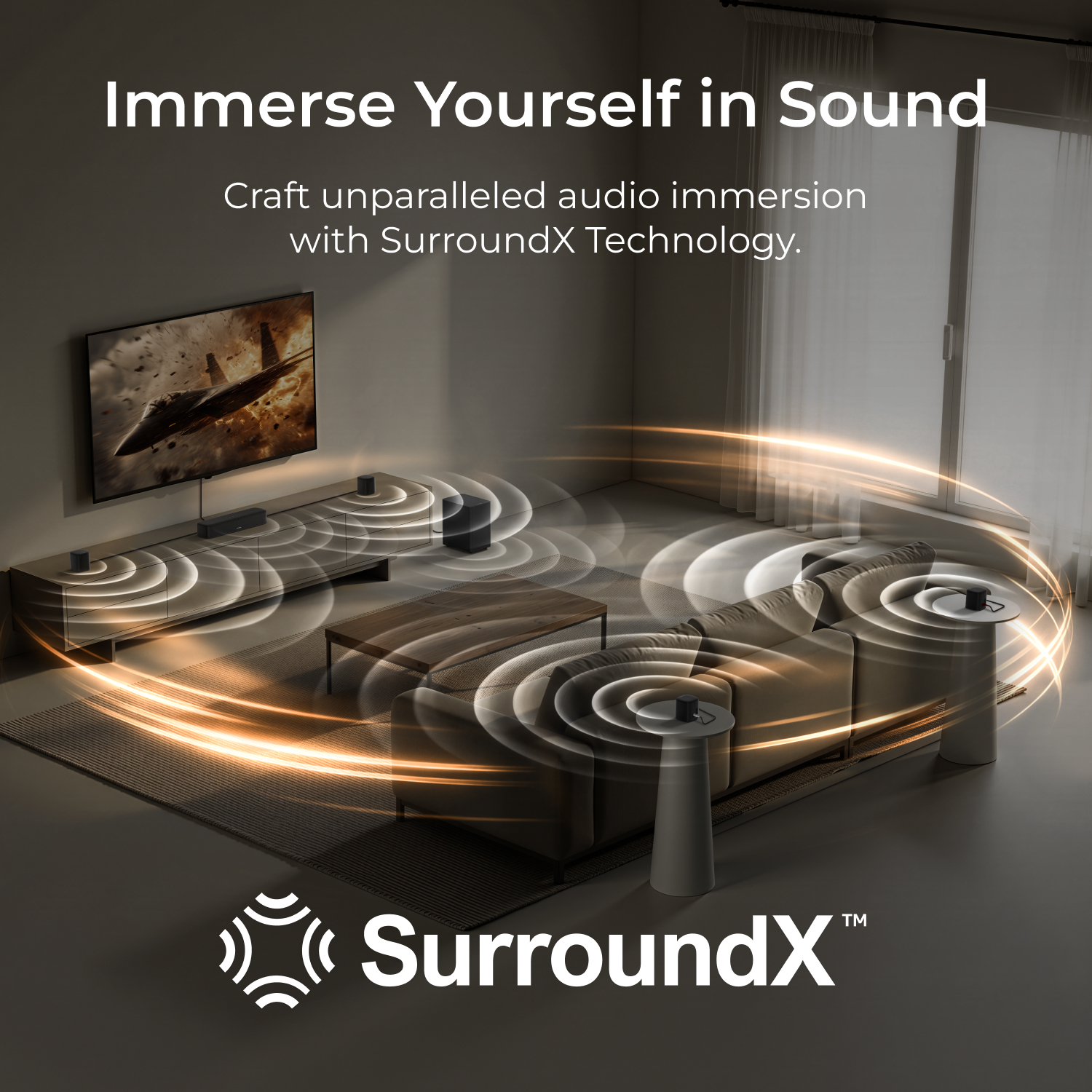 ULTIMEA 7.1ch Sound Bar with S - Home Cinema Subwoofer review and price