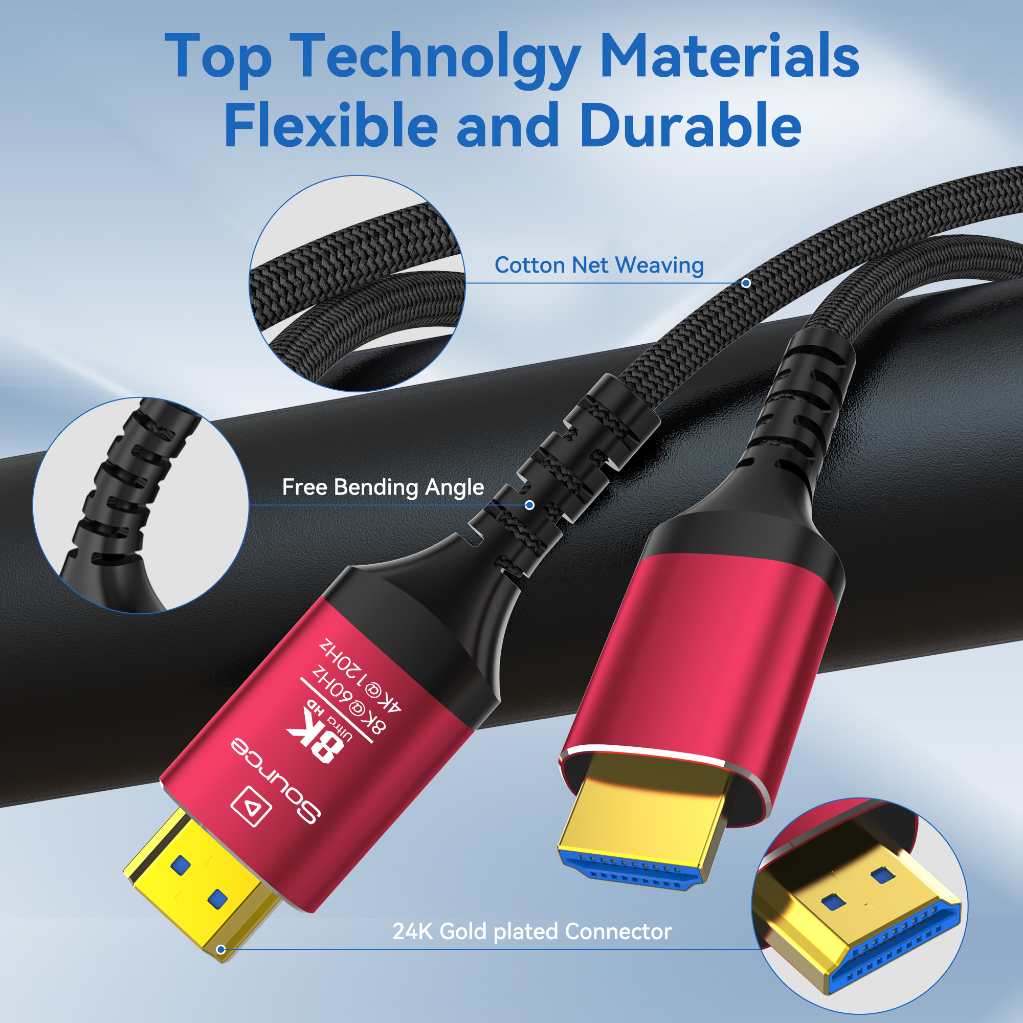 8K HDMI 2.1 Fiber Optic Cable  - Home Cinema Blu Ray Sony review and price