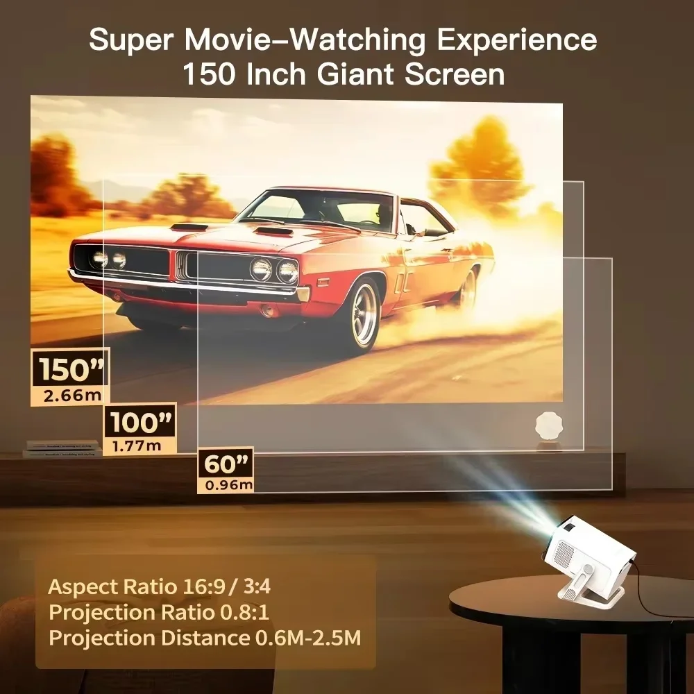 Mini Projector with Wifi6 and  - Home Cinema Hdmi review and price