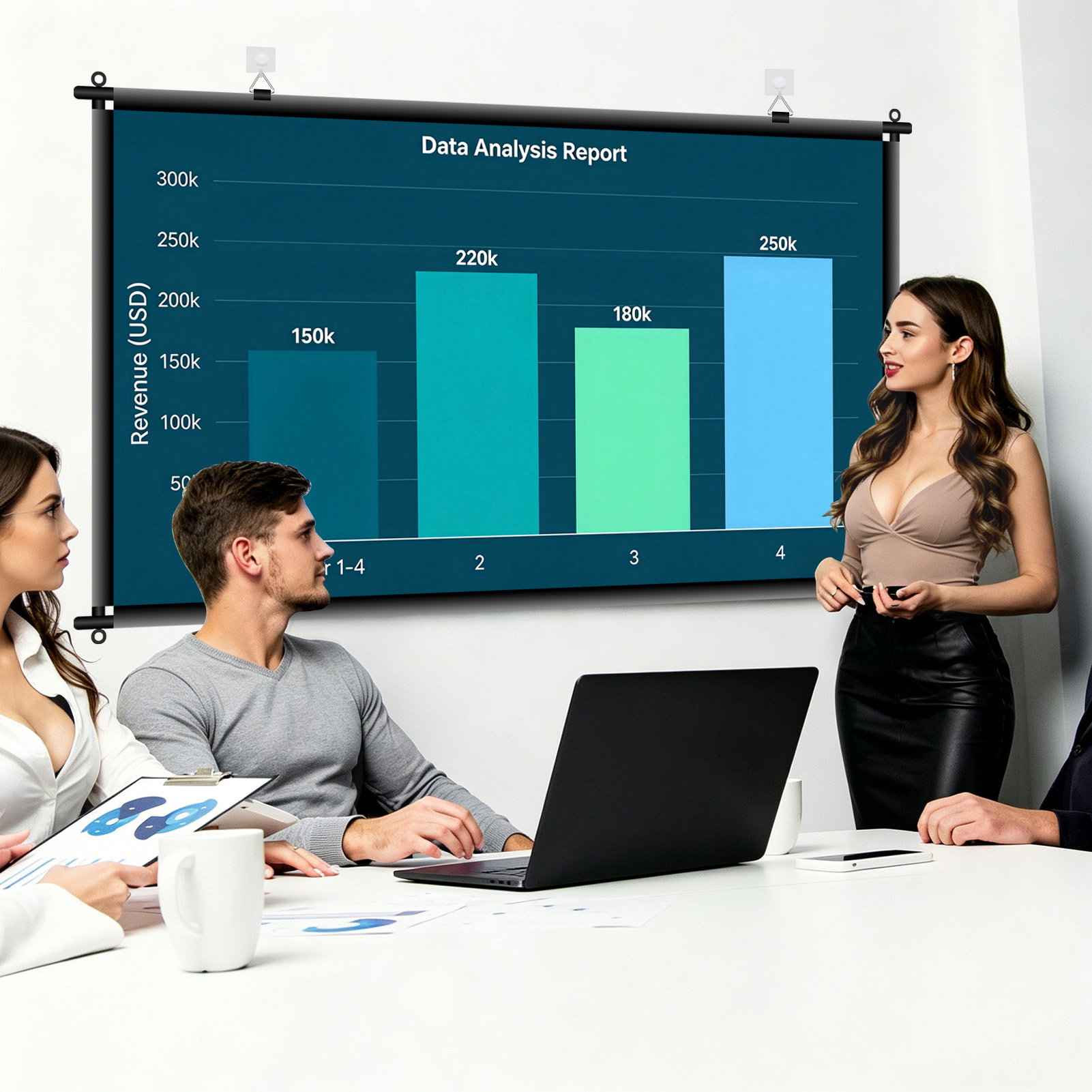 XIAOHUI 100/120 inch ALR Proje - Projector Screen 100 Inch review and price