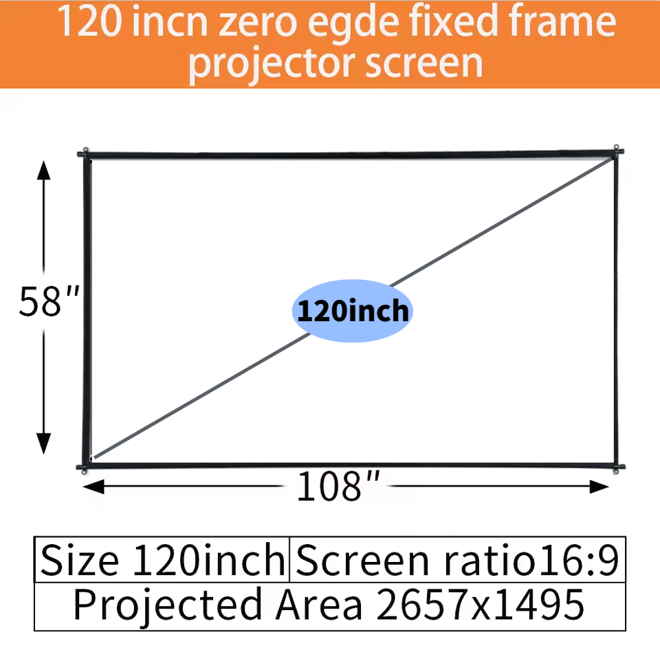 XIAOHUI 100/120 inch ALR Proje - Projector Screen 100 Inch review and price