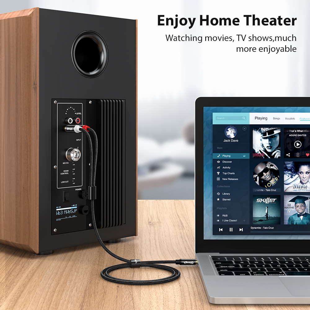 Elough RCA Cable AUX RCA Speak - Home Cinema Pc review and price