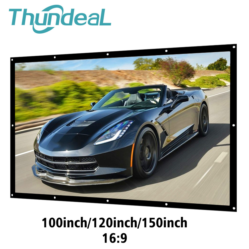 ThundeaL 16:9 100 120 150 Inch - Projector Screen 100 Inch review and price