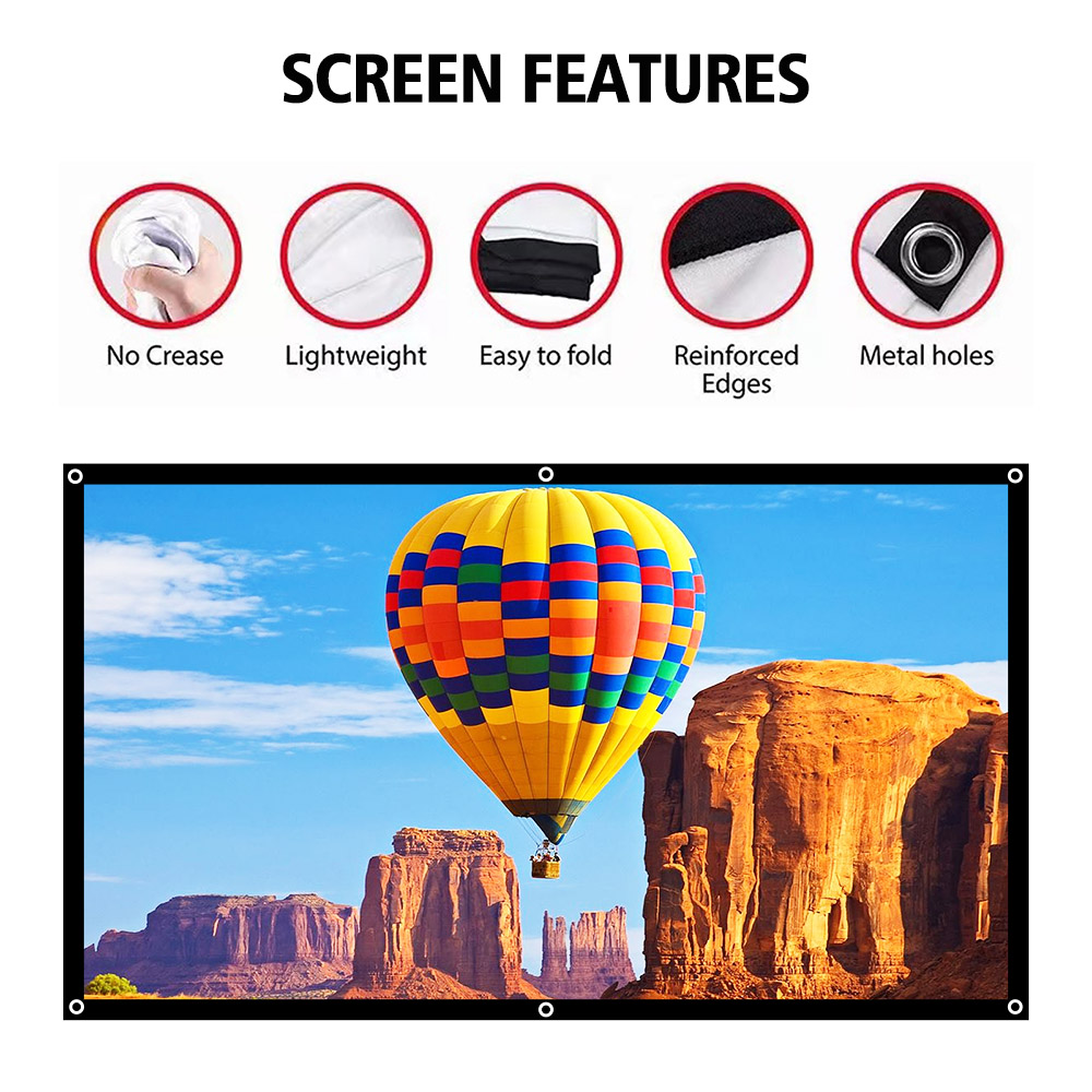 ThundeaL 16:9 100 120 150 Inch - Projector Screen 100 Inch review and price