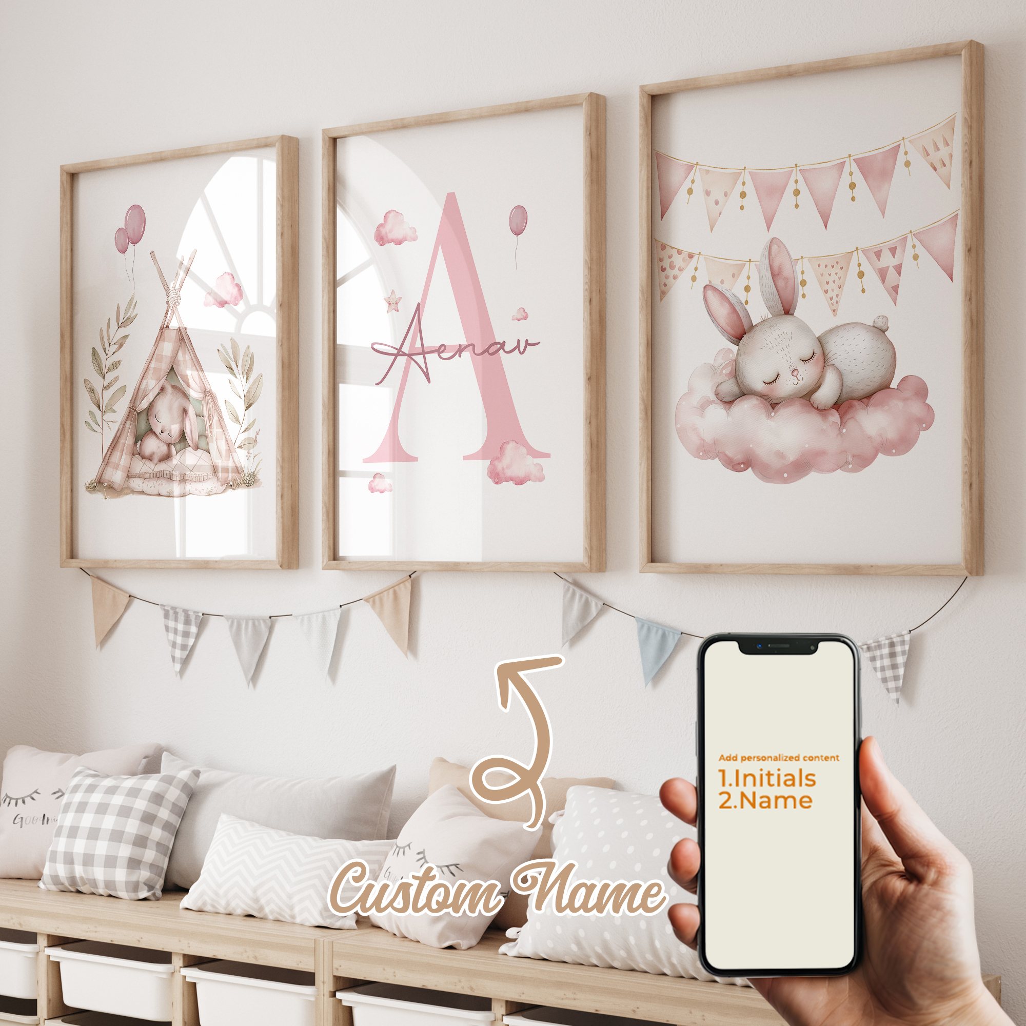 3pcs Personalized Custom Name  - Home Cinema Wall Art review and price