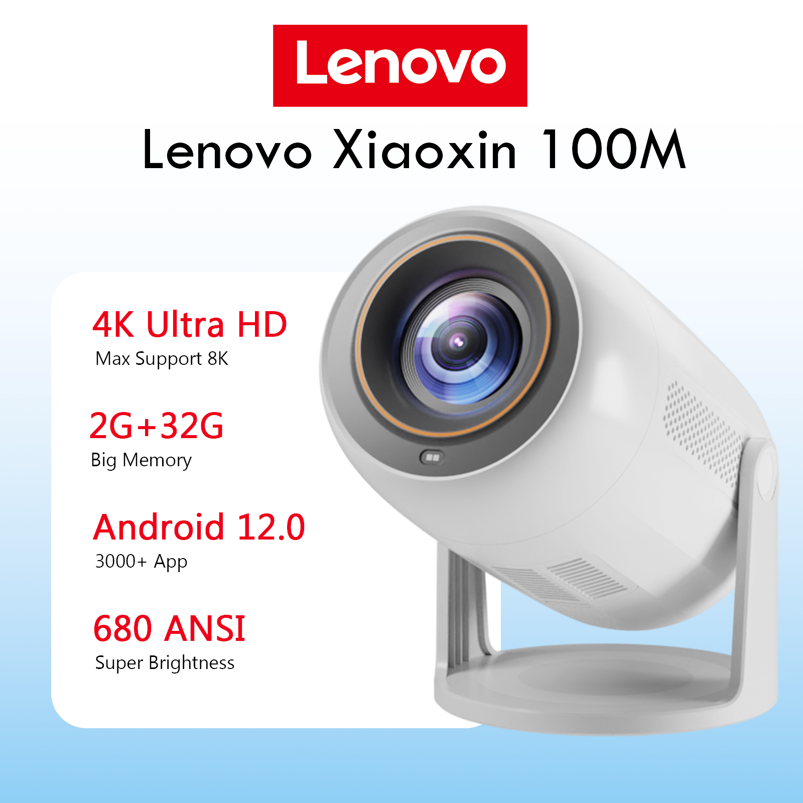 Lenovo Portable 4K Projector 1 - Home Cinema Hdmi review and price