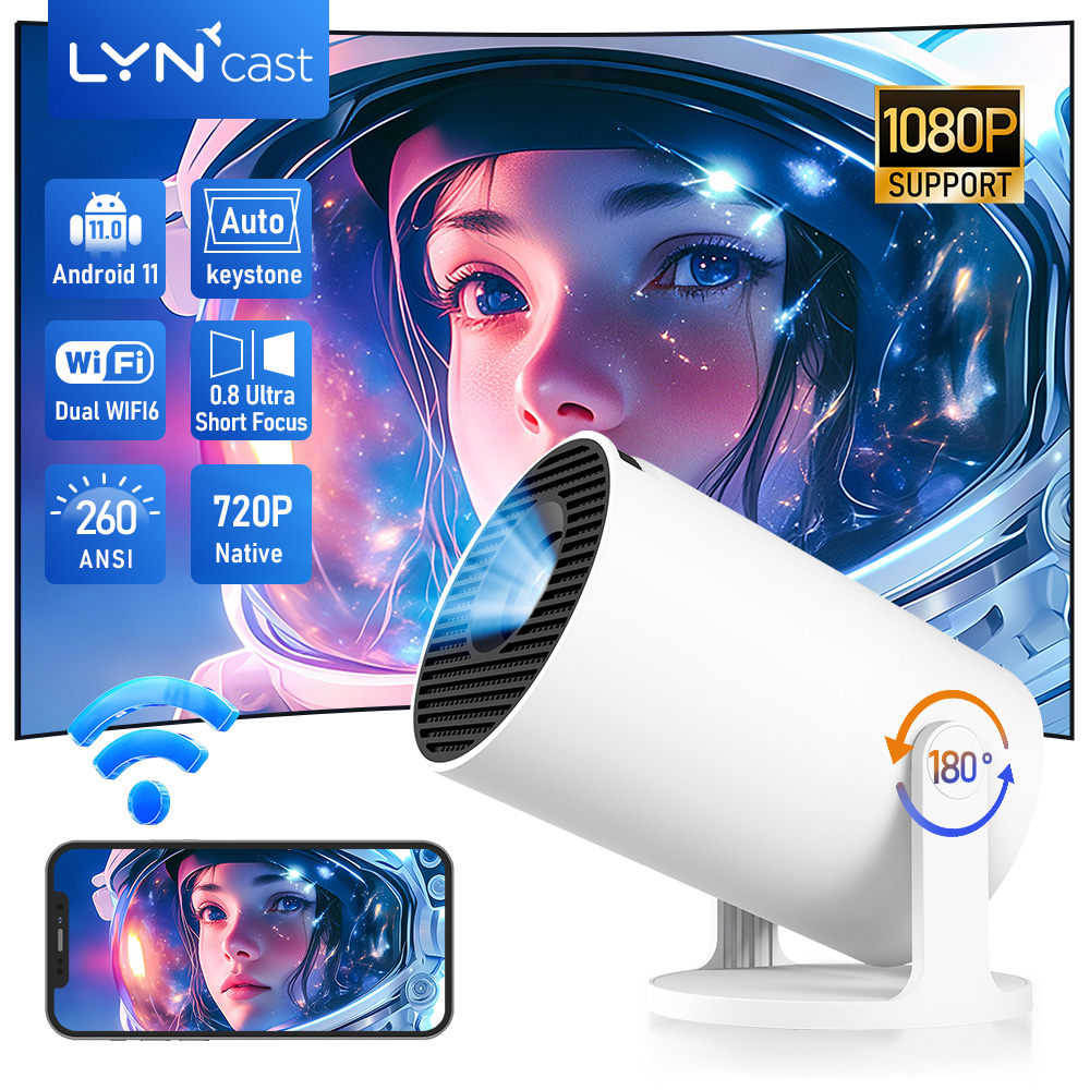 LynCast Projector X1BQ 4K Andr - Home Cinema Hdmi review and price
