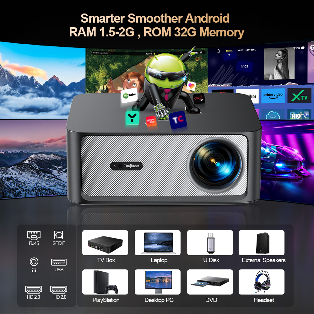 ThundeaL 3000Ansi 4K Full HD P - Home Cinema Pc review and price