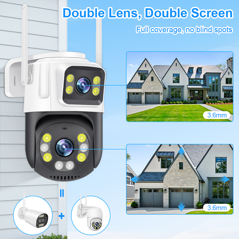 Smar PTZ Wifi Camera 6MP Dual  - Home Cinema Wall Panels review and price