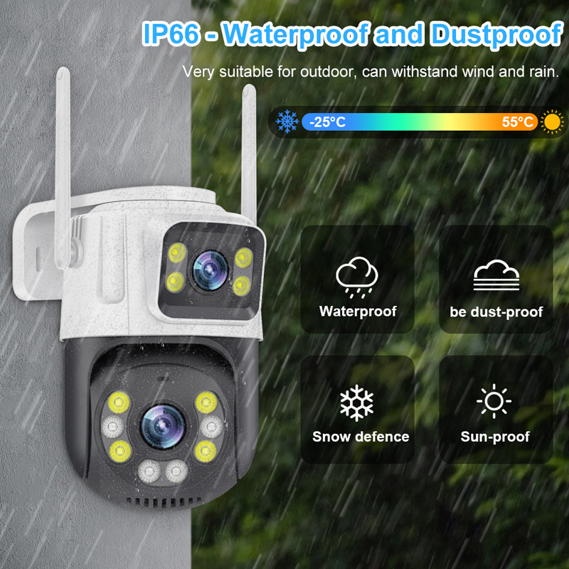 Smar PTZ Wifi Camera 6MP Dual  - Home Cinema Wall Panels review and price