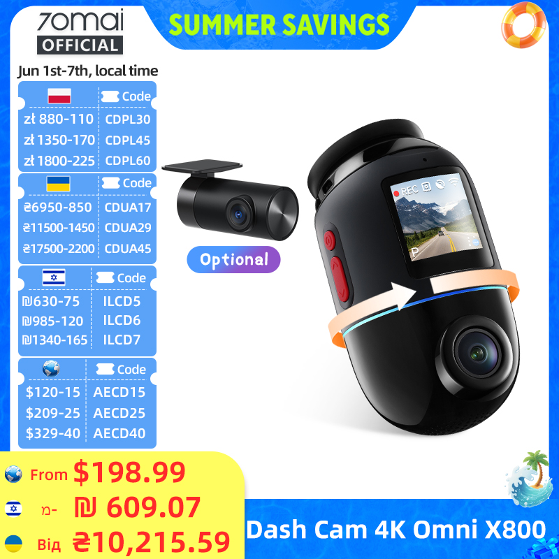 70mai Dash Cam 4K Omni X800 IM - Home Cinema Blu Ray Sony review and price