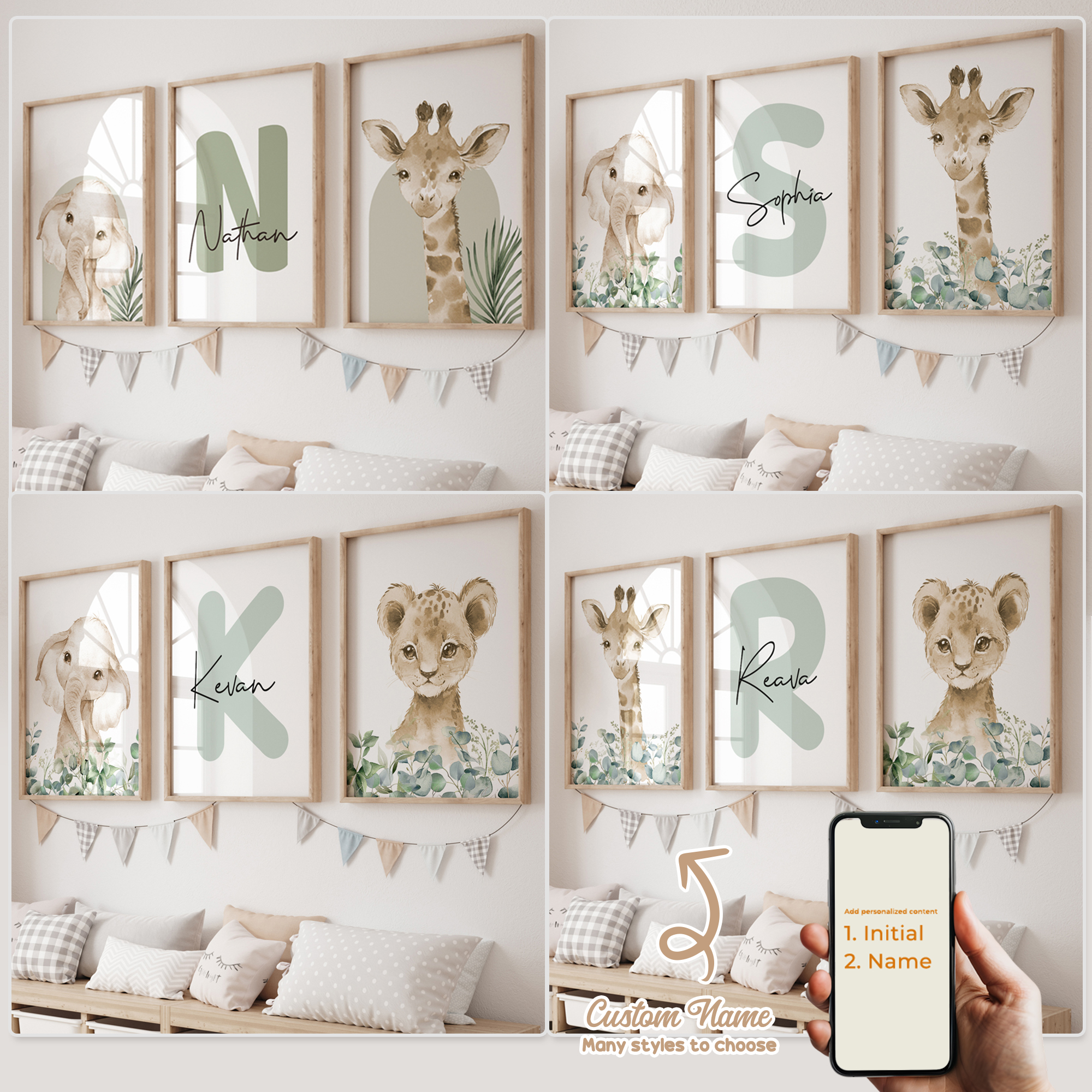 3pcs Personalized Custom Name  - Home Cinema Wall Art review and price