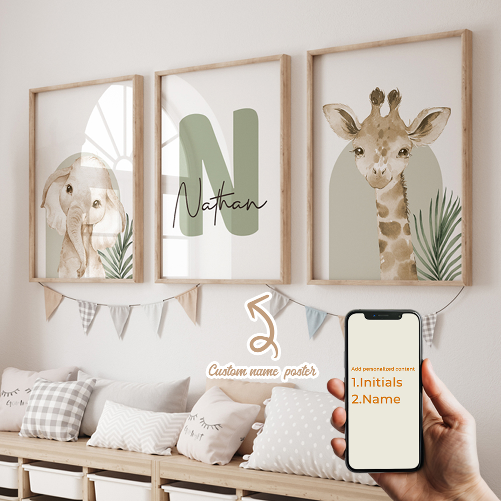 3pcs Personalized Custom Name  - Home Cinema Wall Art review and price