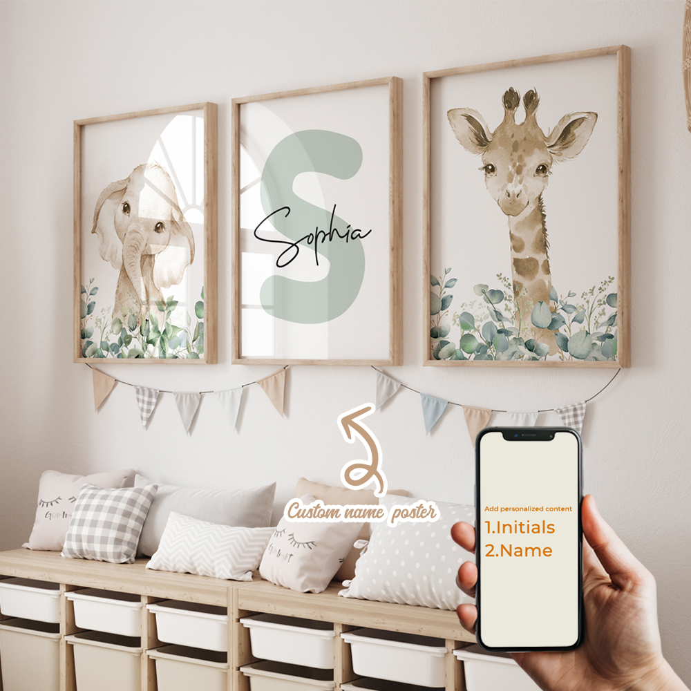 3pcs Personalized Custom Name  - Home Cinema Wall Art review and price