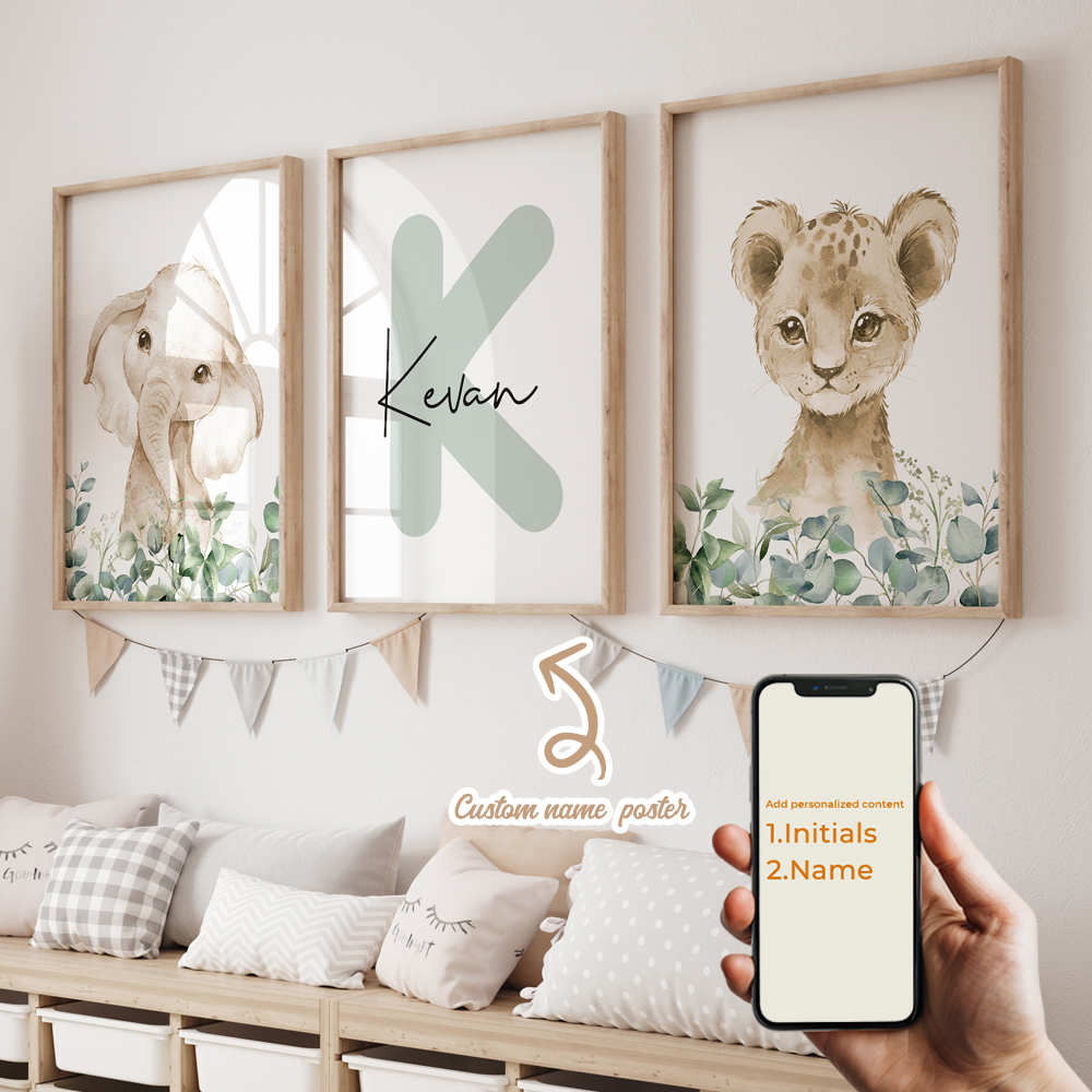 3pcs Personalized Custom Name  - Home Cinema Wall Art review and price