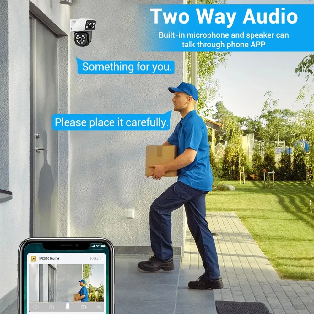 8MP Dual Lens WiFi IP Camera A - Home Cinema Sony review and price