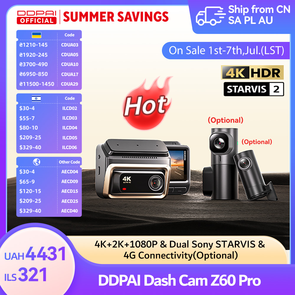 DDPAI Z60 Pro 4K Dash Cam Auto - Home Cinema Blu Ray Sony review and price