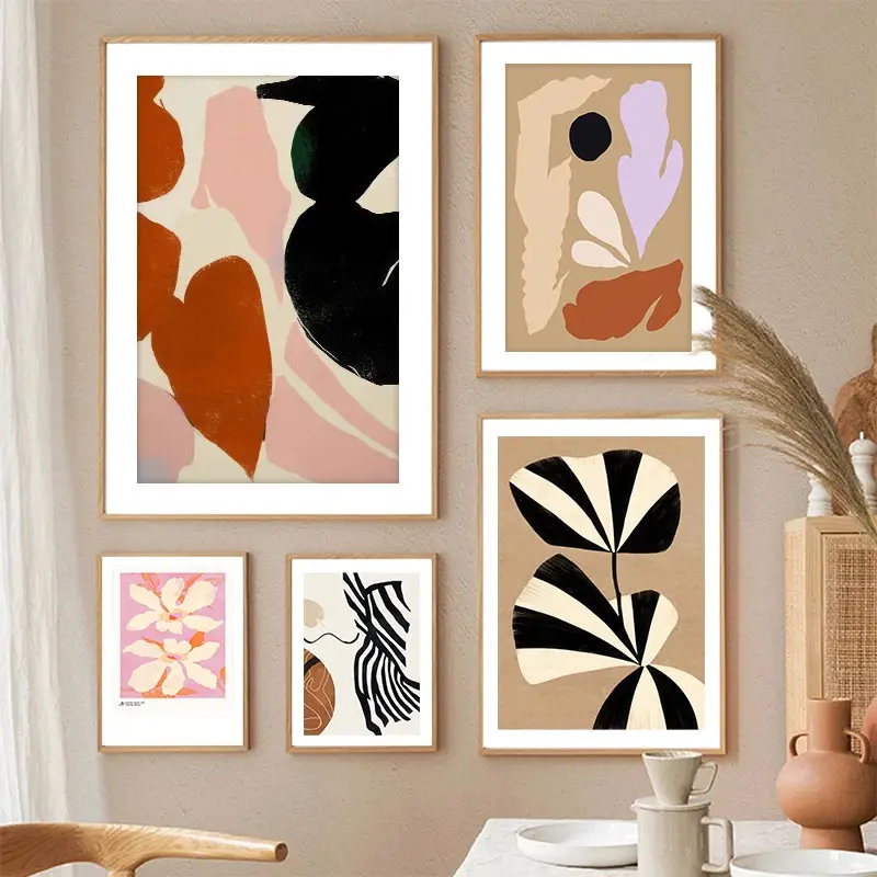 Abstract Geometric Lines Flowe - Home Cinema Wall Art review and price