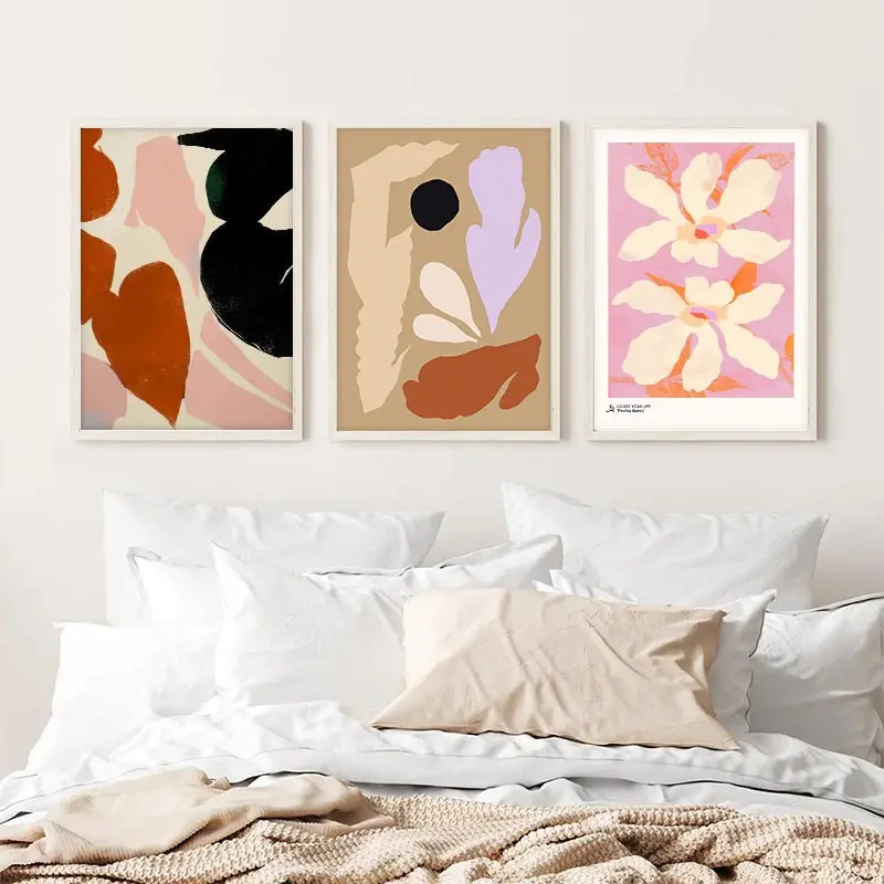 Abstract Geometric Lines Flowe - Home Cinema Wall Art review and price