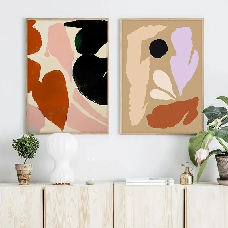 Abstract Geometric Lines Flowe - Home Cinema Wall Art review and price