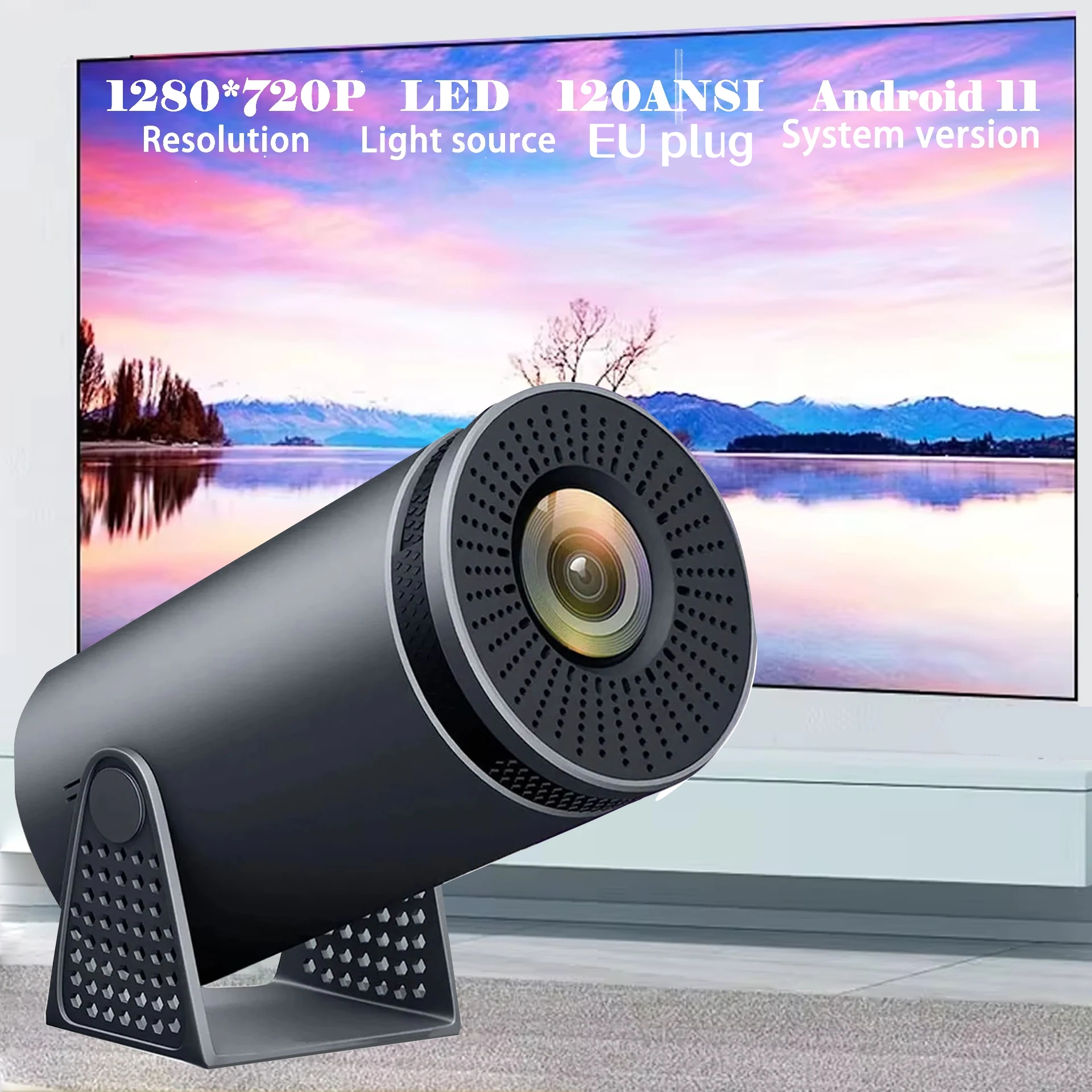 1Pcs New Projector H300 4K And - Home Cinema Quad review and price
