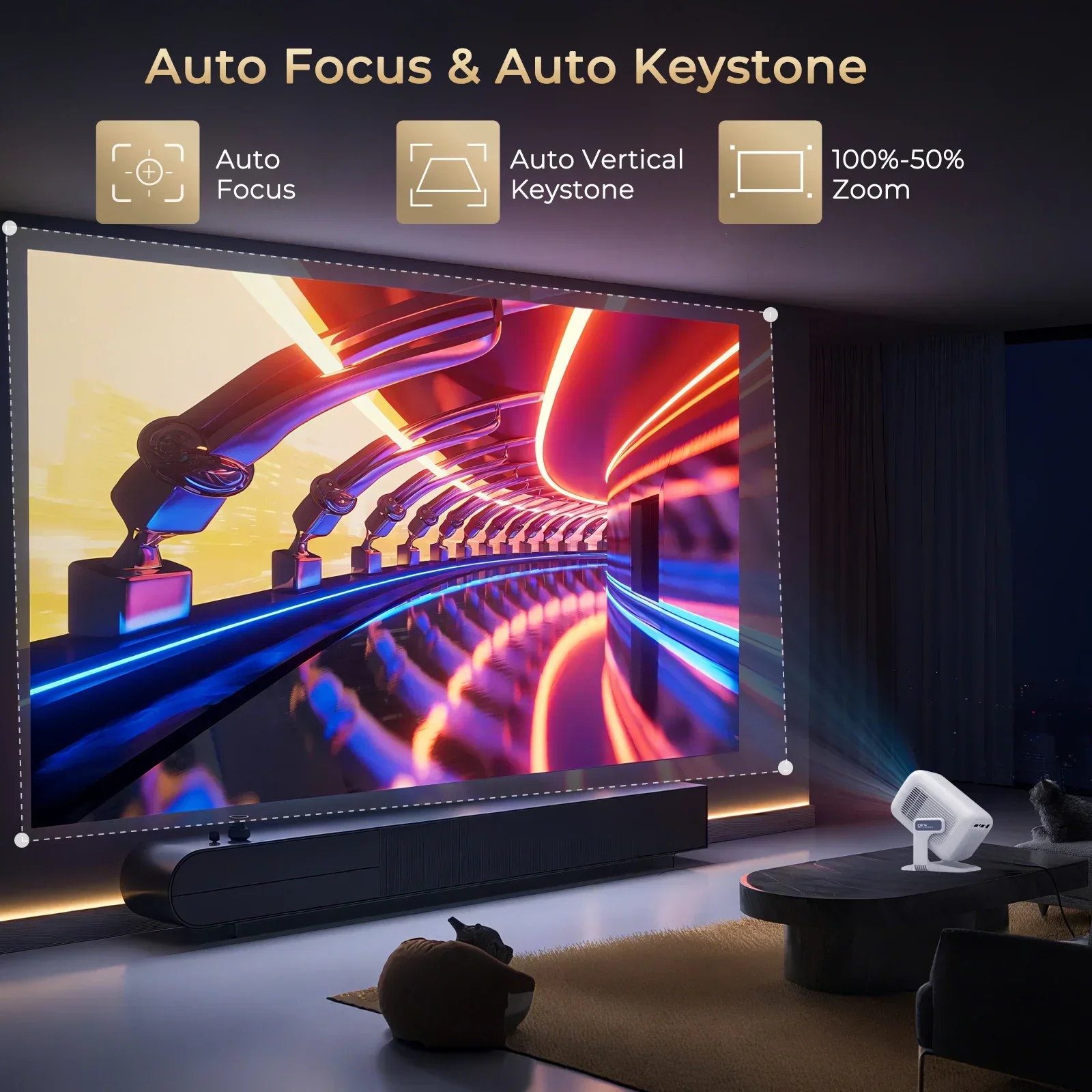 LynCast 4K X3AQ Projector 500A - Home Cinema Hdmi review and price