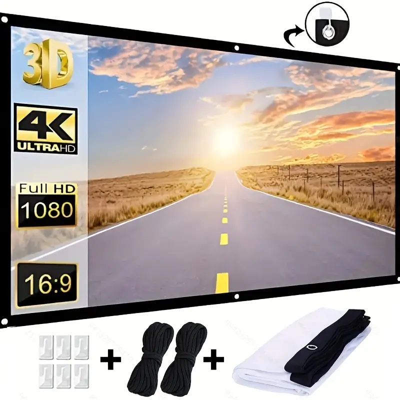 Projector Screen 16:9 Indoor/O - Projector Screen 100 Inch review and price