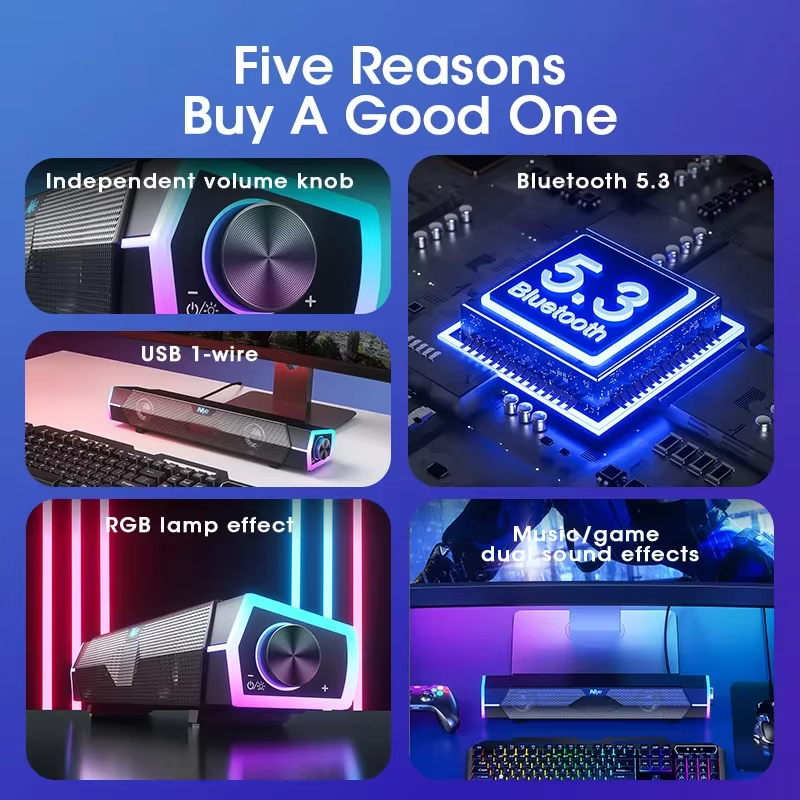 4D Bluetooth 5.0 Wired Surroun - Soundbar Bluetooth Home review and price